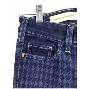 Anthropologie Pilcro Serif Houndstooth Skinny Jeans / Sz 30
